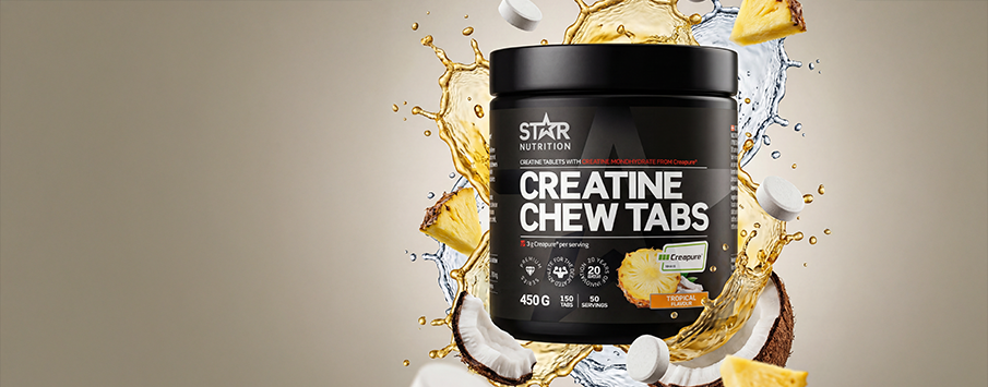 Star Nutrition Creatine Chew Tabs. Ny tropisk smak